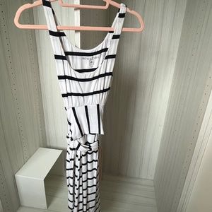 Rosie Pope Stripped Cotton Maternity Dress